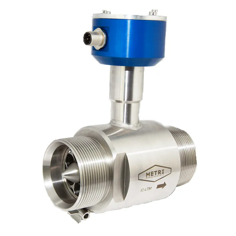 Misuratore di portata a turbina Metri IC-LTM Misuratore di portata a turbina Metri IC-LTM con connessioni filettate